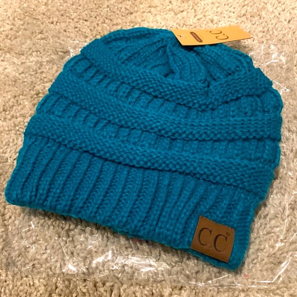‼️LAST CALL SALE‼️ C.C Teal Knit Beanie - Picture 2 of 6